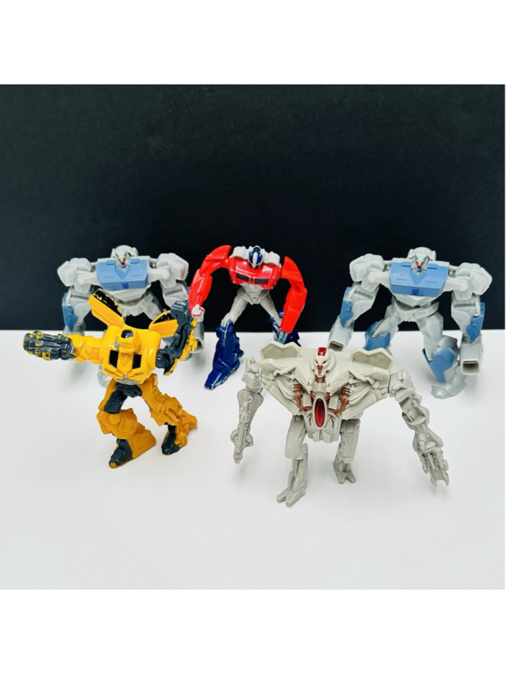 TRANSFORMERS McDonald's 2010 Optimus Prime Starscream Bumblebee Breakdown Set